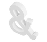 GALPADA Creative Wooden Symbol Decoration for Crafts Smooth Unfinished Wood Letters Lightweight DIY Wall Ornament for Rustic Farmhouse Home Decor