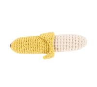 GALPADA Crochet Banana Soft Hand Bell for Infants Newborn Teething and Grasping Sensory for Early Development