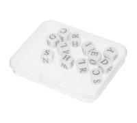 GALPADA Crossword Dice Game Letter Dices Set with Case, Alphabet Spelling Puzzle for Educational, Travel and Camping Word Game for Family Fun