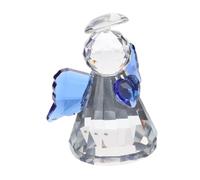 GALPADA Crystal Angel Figurine with Heart-shaped Design High Transparency Crystal Ornament for Home Decor Entryway Living Accent