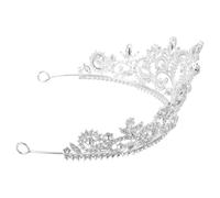 GALPADA Crystal Crown Headband Lightweight Alloy for Brides and Bridesmaids Bridal Headdress with Portable Wearing Feature, for Holiday and Cosplay Party Accessories