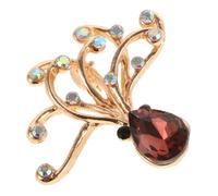 GALPADA Crystal Rhinestone Octopus Brooch for Women Zinc Alloy Costume Accessory Elegant and Sophisticated Jewelry Collection for Evening Events