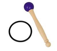 GALPADA Crystal Singing Bowl Mallet with Foldable Rubber Ring Lightweight Wooden Stick for Various Music Bowls Comfortable Grip Portable and Striker
