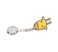 GALPADA Cute Cartoon Fob Watch with Deer Design Accurate Quartz Pocket Watch for Medical Staff and Students Hospital Use and Exams
