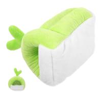GALPADA Cute Shaped Light Green Cotton Hamster Bed Warm and Comfortable Nest for Hamsters and Rats, Suitable be Placed on Floor a Cozy Small Animal Hideout