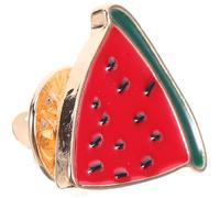 GALPADA Cute Watermelon Brooch Pin Stylish Fruit-shaped Clip for Clothes and Scarves Lightweight Cartoon Lapel Badge for Women and Men Party Accessory and