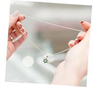 GALPADA Dainty Hexagonal Star Necklace for Women Stainless Steel Pendant Chain Elegant Hexagram Jewelry for Faith and Heritage Fashion Accessory