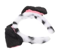 GALPADA Dalmatian Ear Headband Plush Hair Accessory Lightweight and Resists Deformation with Cute Spotted Dog Ears for Daily Wear and Costume Events