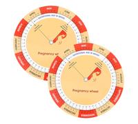 GALPADA Date Wheel Calculator: Tool Poster Pregnancy Stuff Pregnancy Calendar Fetal Development Poster Multi Paper Kitchen Counter Storage Dining Table Service, 2 PCS