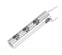 GALPADA Decorative Urn Necklace for Ashes Keepsake Men's Pet Memorial Necklace Titanium Steel for Remembering Loved Ones