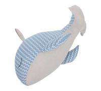 GALPADA Decorative Whale Door Stopper Soft Fabric Construction with Sand Filling for Floor Protection, Cute Nautical Animal Interior Door Wedge Suitable for Offices and Hotel Rooms