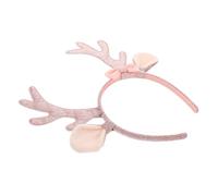 GALPADA Deer Ears Headwear Glitter Reindeer Antler Headband Festive Adorable Perfect for Holiday Events