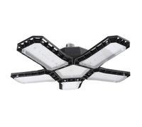 GALPADA Deformable Folding LED Garage Ceiling Light Adjustable Panels Industrial Work Light for Barn Attic Global Voltage