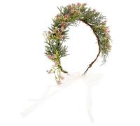 GALPADA Delicate Flower Hairband for Women, Beautifully Crafted with Plastic and Resin Materials, Never Fade Design, Adjustable Fit, for Special Occasions and Wedding Parties