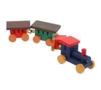 GALPADA Delicate Wooden Train Creative Mini Train Decor for Dollhouses Fun Traditional Train Model for Rooms for Miniature Enthusiasts