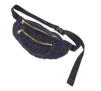 GALPADA Denim Waist Bag Crossbody Pouch Lightweight Hobo Shoulder Bag for Women Elastic Adjustable Chest Pocket