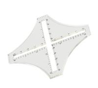 GALPADA Density Ruler Measuring Needle Size Acrylic and Clothes Design for Sewing Work with Scale, Burr-free Quilting Ruler Guide for Precise Fabric Cutting and Quilters