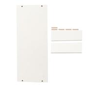 GALPADA Desktop Monitor Rack Monitor Riser for Office Workers Fine Workmanship Strong Bearing Capacity Wood Elevated Shelf for Desk White