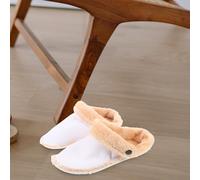 GALPADA Detachable Plush Hole Shoe Inserts for Women and Men Warm Winter Thick Leather Insoles Replaceable Furry Liners for Cozy Comfortable Feet in Hole Shoes Easy to Clean