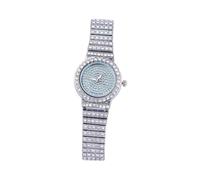 GALPADA Diamond Ladies Watch Quartz Movement Fashion Wristwatch for Woman Girls Alloy Steel Band Small Dial Timepiece