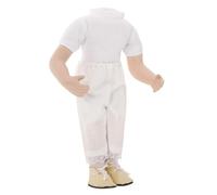 GALPADA DIY Handmade Doll Body with Bent Arms and Straight Legs Smooth Surface Craft Supply for Dolls Lightweight and Reusable Accessory for Imaginative Play and Parent Interaction