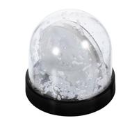 GALPADA DIY Photo Display Snow Globe with Black Base for Snow Globe Crafts Picture Insert for Birthday Wedding Christmas and