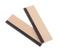 GALPADA Dobro Bridge Saddle in Brown Wood with Ebony Top and Quartersawn Hard Maple, Cut and Slotted for Accurate Fit, Replacement for Acoustic Guitar Bridge