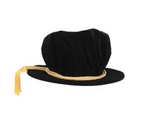GALPADA Doctoral Hat for Graduation Ceremony Tam Prop Suitable for Adult Fine Patterns for Graduation