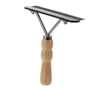 GALPADA Dog Dematting Comb with Stainless Steel Teeth and Wooden Handle, Ergonomically Comfortable Grip, Lightweight Design for Pet's Cleaning and Hairdressing, Effective Fur Untangling