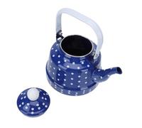 GALPADA Dot Pattern Enamel Household Kettle Heat Resistant Teakettle for Gas Stove and Induction Cooker Food Grade Corrosion Resistant Teapot for Brewing Tea Coffee and Mulled Wine