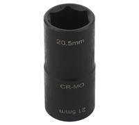 GALPADA Double Head Wheel Lug Nut Remover Socket 20.5-21.5mm for Tire Maintenance Heavy Duty Rounded Lug Nut Extractor Tool for Car SUV Truck