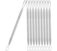 GALPADA Double-headed Pimple Removers Mixed Color 7pcs Stainless Steel with Good Cleaning Effect Blackheads Removal Tools Random Color for Facial Spot and Pore Care