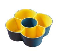 GALPADA Double Layer Draining Basket with Multi-Grid Design for Draining Fruits and Vegetables, Made of Sturdy Pp Material, Vegetable Wash Container for Kitchen Use