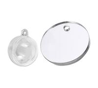 GALPADA Double-sided 6cm Acrylic Betta Fish Tank Mirror Floating Ball and Line, Aquarium Accessory for Betta Fish Training and Tank Decoration