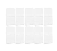 GALPADA Double-Sided Writable White Index Tabs Adhesive Notes 1 Inch with Paper Card Base, 10 Sets 80 Pages Each for Bookmarks, Planner Page Markers, and Office Annotation