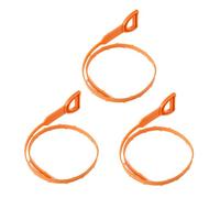 GALPADA Drain Cleaning Tool Set for Hair Food and Garbage Removal 3pcs Barbed Abs Plastic Wands Effective Drain Auger for Sinks and Bathrooms to Slow