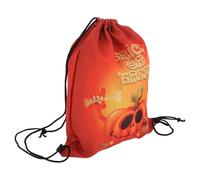 GALPADA Drawstring Bag Halloween Theme Orange Oxford Fabric Large Capacity Backpack for Candies, Travel and Business Trips, Safe and Gift Bag for Friends and Families