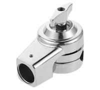 GALPADA Drum Clamp for Cymbal Stand with Quick Assembly Stable Crash Cymbal Holder Rod Attachment Compatible with Various Drum Hardware Parts for Percussion Setups Silver