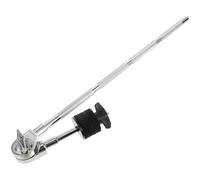 GALPADA Drum Kit Extension Clamp with Rust Resistance and Strong Structure Metal and Felt Materials, Silver Cymbal Arm with Clamp Suitable for Drum Cymbal Stand Accessories