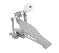 GALPADA Drum Pedal Single Kick Pedal Bass Drum Accessory Silver Metal Replacement Instrument