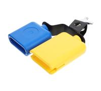 GALPADA Dual Cowbell Drum Set Instrument with Penetrating Sound and Fine Workmanship, Made of Abs and Metal, Simple and Interesting Design for Musical Percussion and Band Performance