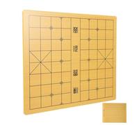 GALPADA Dual-sided Wooden Chess Board Versatile Design Convenient Storage Two Sets of Chess Pieces Elegant Appearance Suitable for Home Use Gobang Game Board