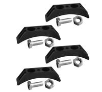 GALPADA Dumbbell Holder Tray Accessories Set for Weight Storage Racks, Wear-resistant Curved Moon-shaped Support Compatible Double and Triple Layer Dumbbell Racks, Black Screws and Nuts