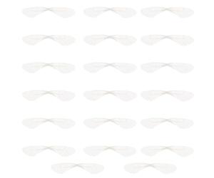 GALPADA Earrings and Organza 20pcs White Dragonfly Wing Accessories, Realistic Effect Elegant Decoration Multi-function Chic Supplies for Jewelry Making for Tourism and Craft Projects