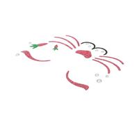 GALPADA Easter Bunny Face Stickers 10 Glittery Rabbit Makeup Decals for Cosplay Parties Temporary Stickers for Boys and Girls and Adults Fun Easter Decorations