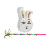 GALPADA Easter Bunny Piñata for Party Decoration with Candy-filled Surprise, Paper Material, Bunny Shape, Unique Design for Birthday Party and Family Interaction