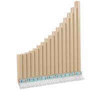 GALPADA Educational Pan Flute for Beginners Tubes C Key Multifunctional Resin Musical Instrument for Music Learning and Hand-eye Coordination Development