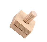 GALPADA Educational Screw Match for Montessori Geometrical Shapes Matching Plaything Safe Wooden Nut Install for Hand Eye Coordination and Creative Play