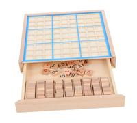 GALPADA Educational Sudoku Puzzle Board for Drawer-type Logical Reasoning Training Game Blue Checkerboard for Intellectual Development and Creativity Enhancement