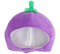 GALPADA Eggplant Hat Outdoor Plug Cover Garlands Plug Cover Short Hat Straw Wreath Garland Funky Doodle Christmas Tree Caps Liner Para Sticker Xmas Trees Outlets - Purple Plush